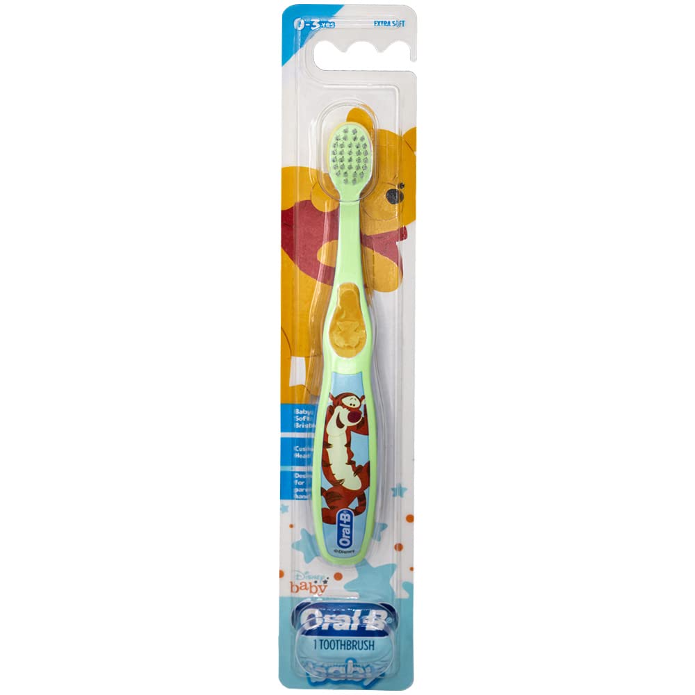 Oral-B Baby Manual Toothbrush with Pooh Characters - 0-3 Years, Extra Soft Pack of 6