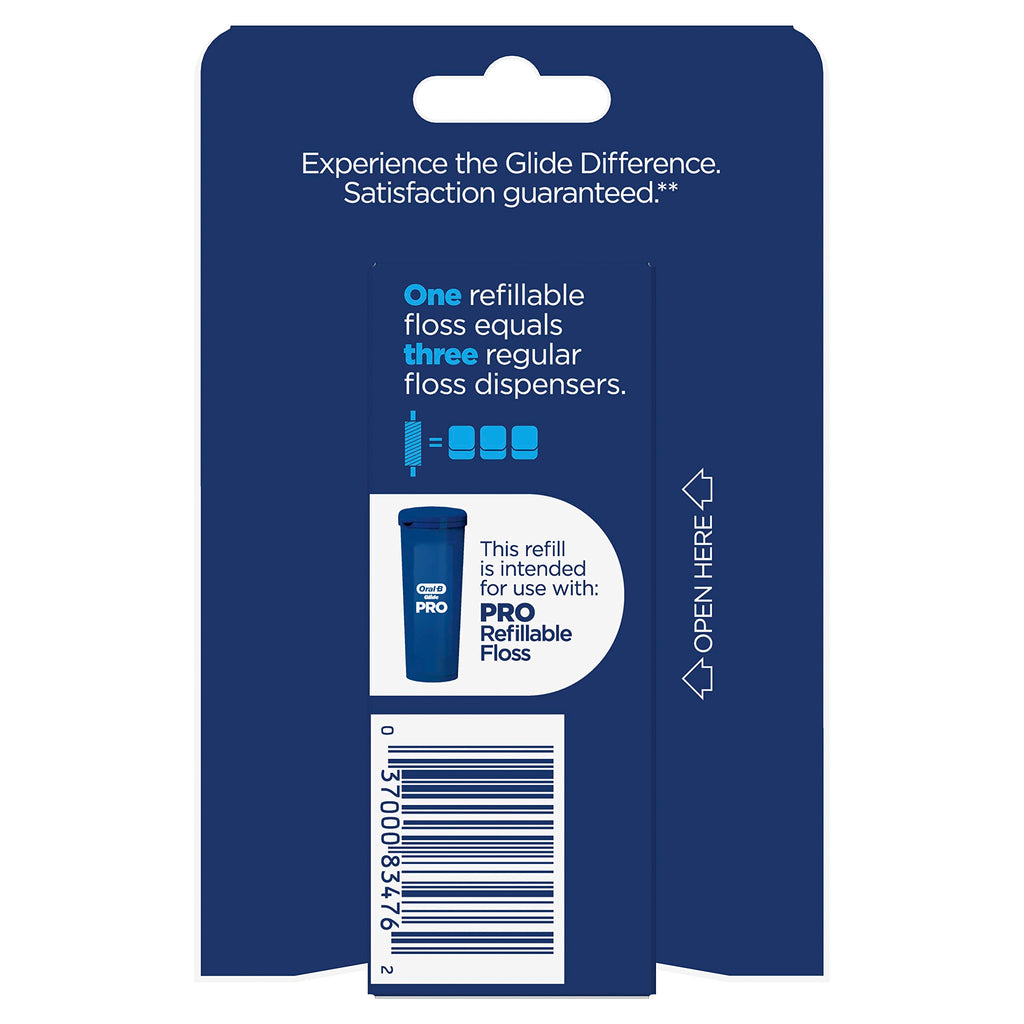 Oral-B Glide PRO Floss Refill 120m – Dentist-Recommended, Refillable