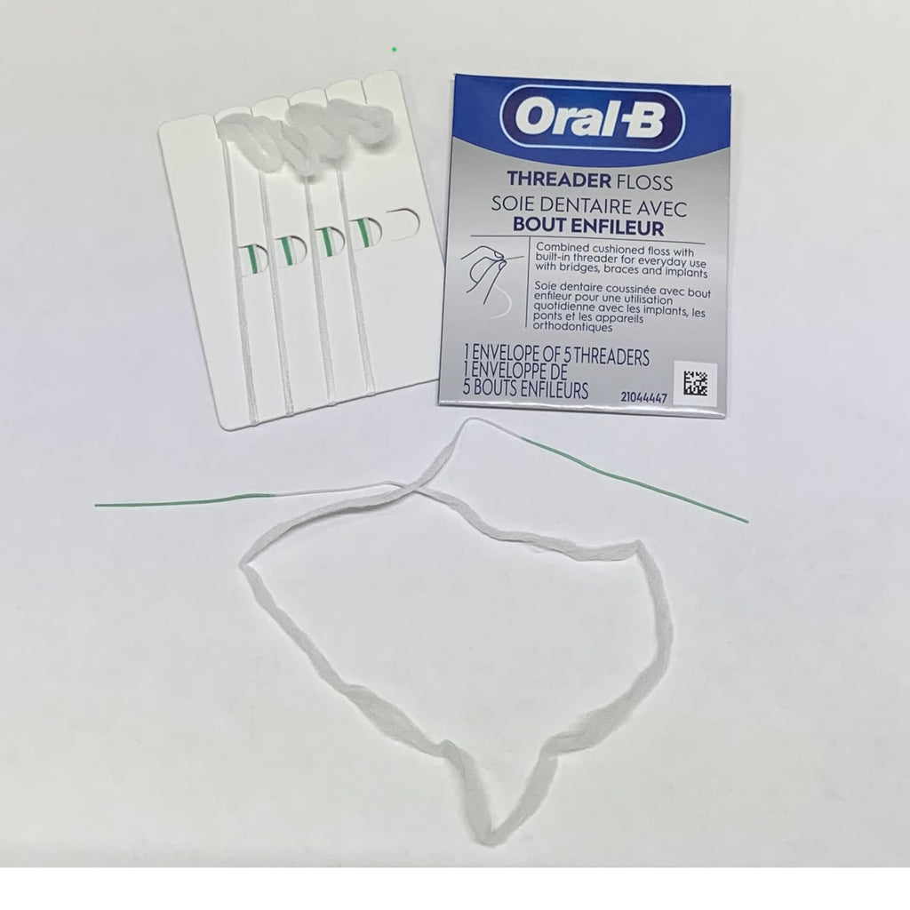 Oral-B Glide Threader Floss, 30-Count (Pack of 6) | Braces & Implants