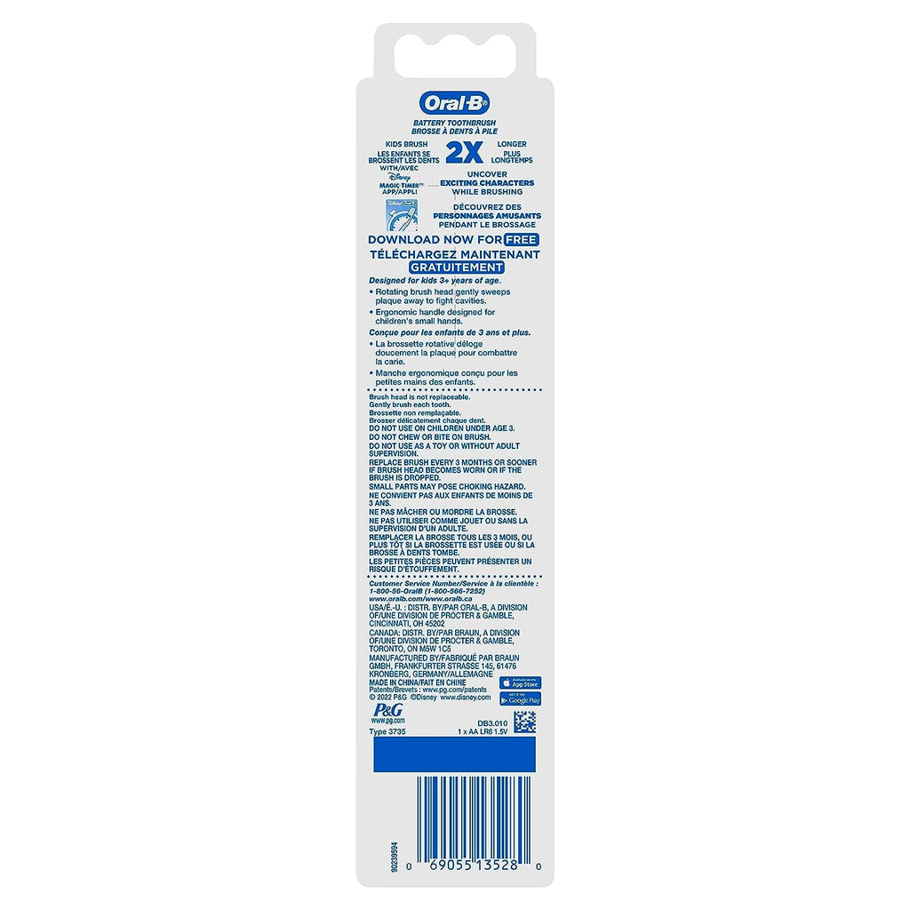 Oral-B Kid's Battery Toothbrush with Mickey Mouse – 3+