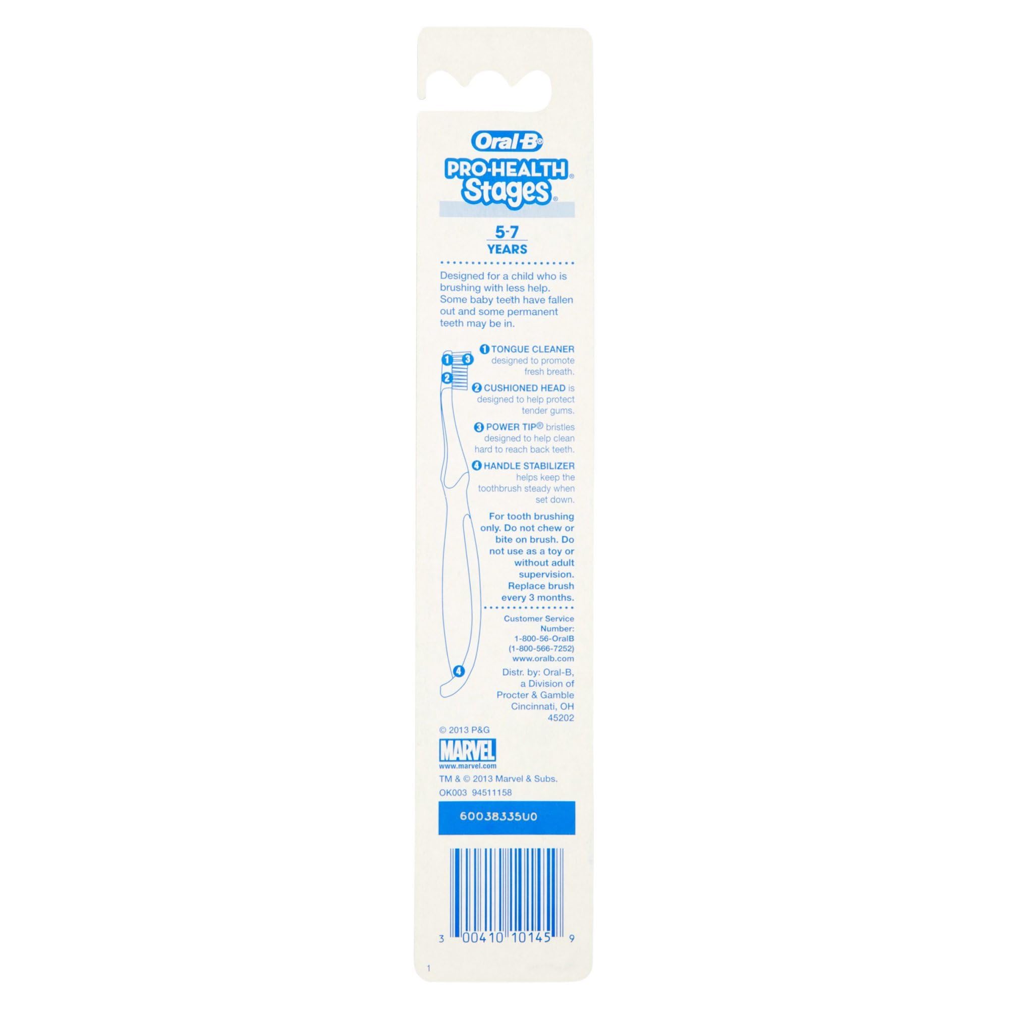 Oral-B Kids Spider-Man Toothbrush – Extra Soft for Ages 3+ (Pack of 6)
