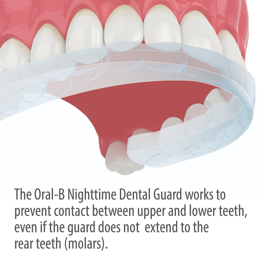 Oral-B Nighttime Mouth Guard – 3-Minute Moldable Dental Guard with Scope Mint