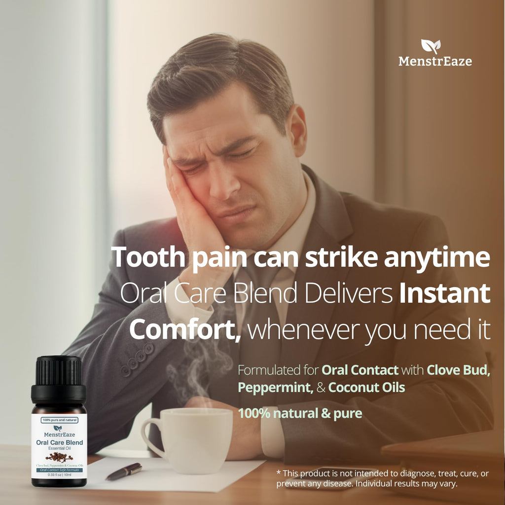 Oral Care Blend: Clove Bud & Peppermint in Coconut Oil for Teeth & Gums