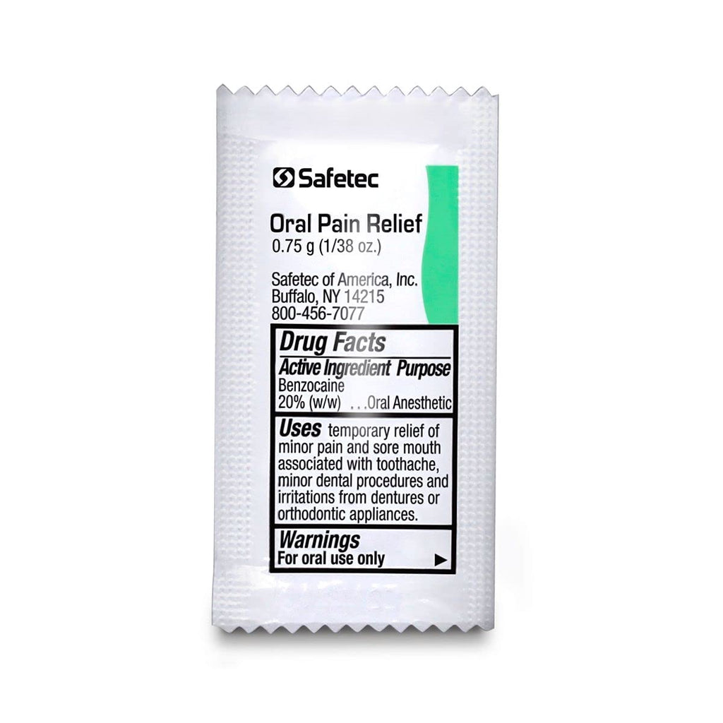 Oral Pain Relief Packets 0.75g (Box of 144) – Quick Toothache Relief