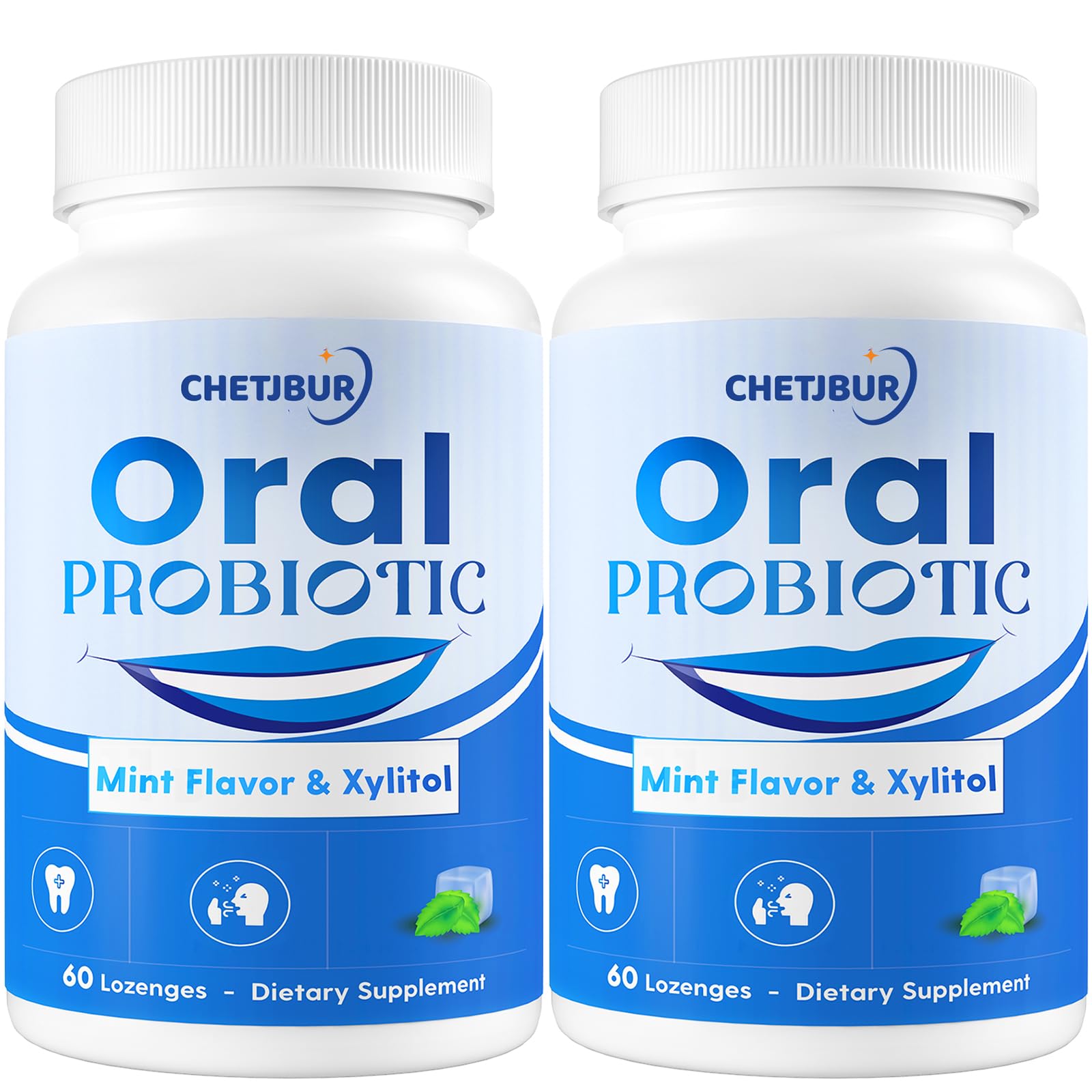 Oral Probiotics 11B CFU with M18 & A12 – Fresh Breath, Gum Health (120 Lozenges)