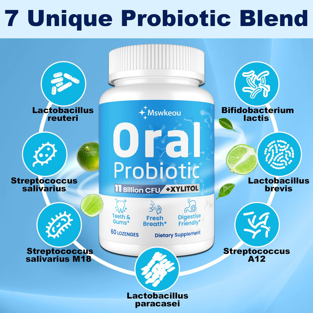Oral Probiotics for Mouth Bad Breath 11B CFU – 2 Pack