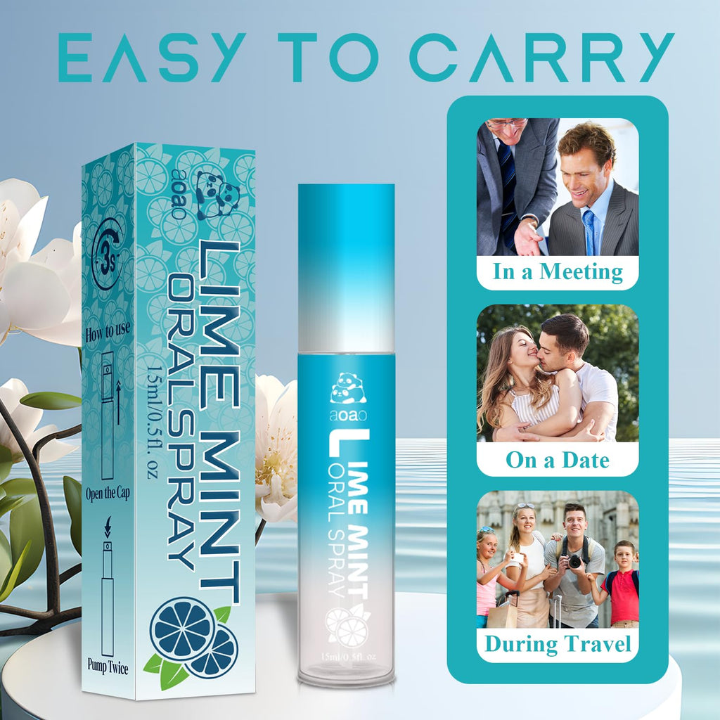 Oral Spray for Bad Breath & Dry Mouth – Sugar-Free, 15ml (2-pack)