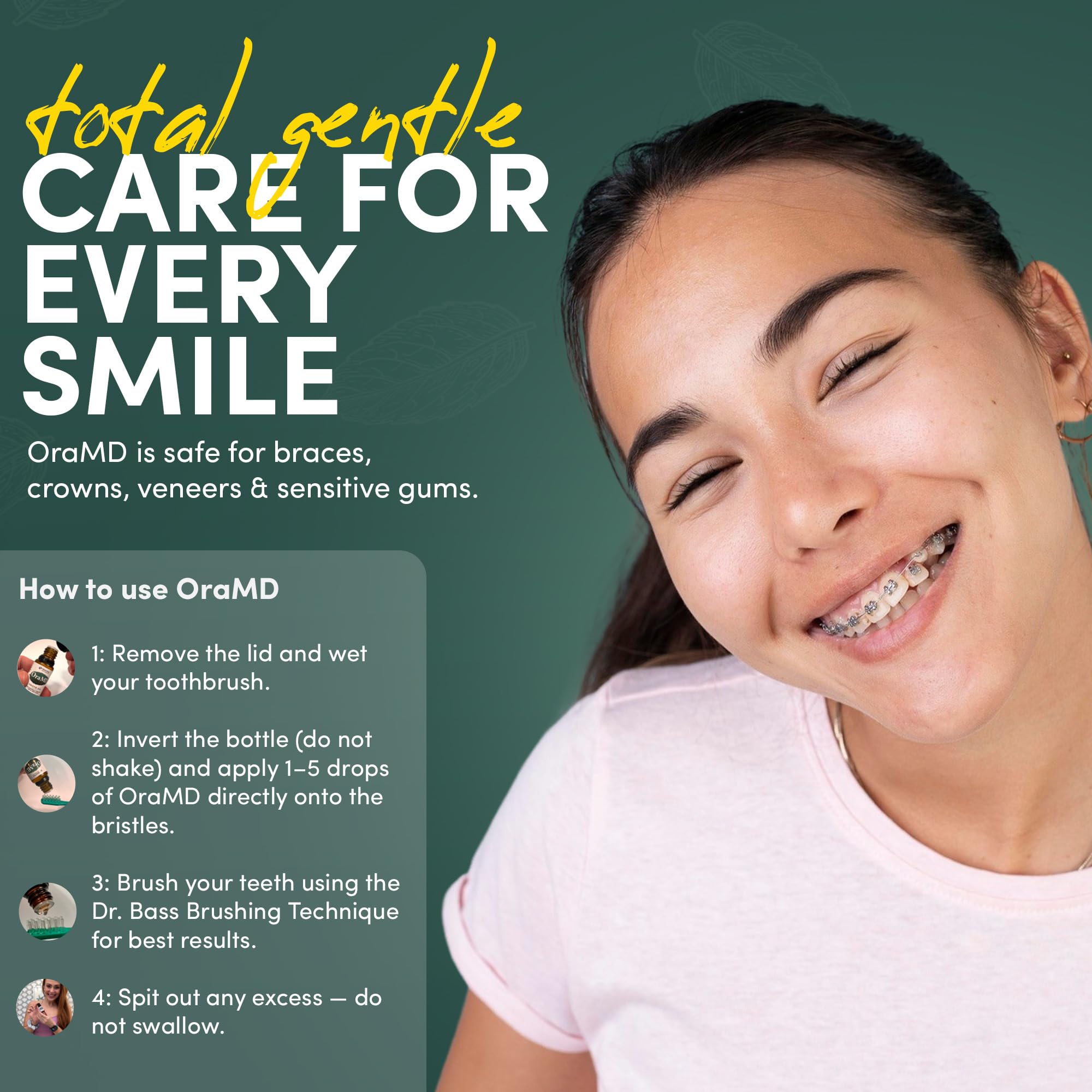 OraMD 4-in-1 Extra Strength Tooth Oil - Clinically Tested Gum Disease & Gingivitis Treatment - All-Natural (2 Pack)