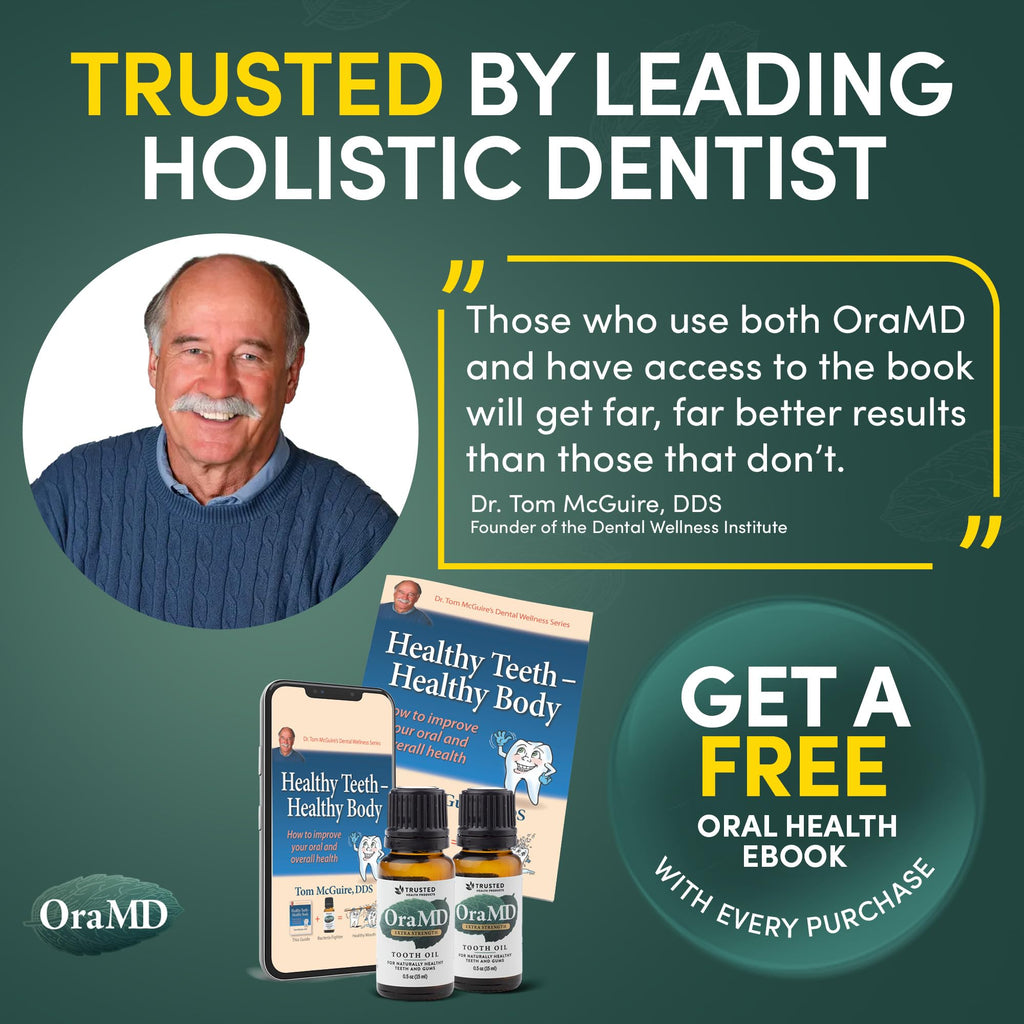 OraMD 4-in-1 Extra Strength Tooth Oil - Clinically Tested Gum Disease & Gingivitis Treatment - All-Natural (2 Pack)