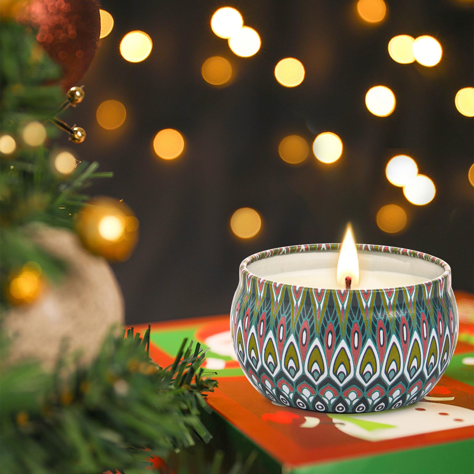 12-Pack Scented Candles Gift Set | Soy Wax Aromatherapy, 300H Burn Time