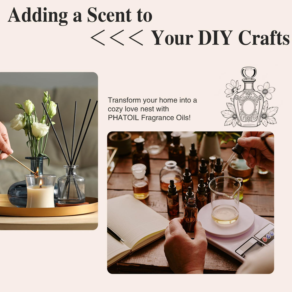 PHATOIL Orange Blossom Fragrance Oil 100ml | Glass Dropper for Diffuser, Soap & Candle Making