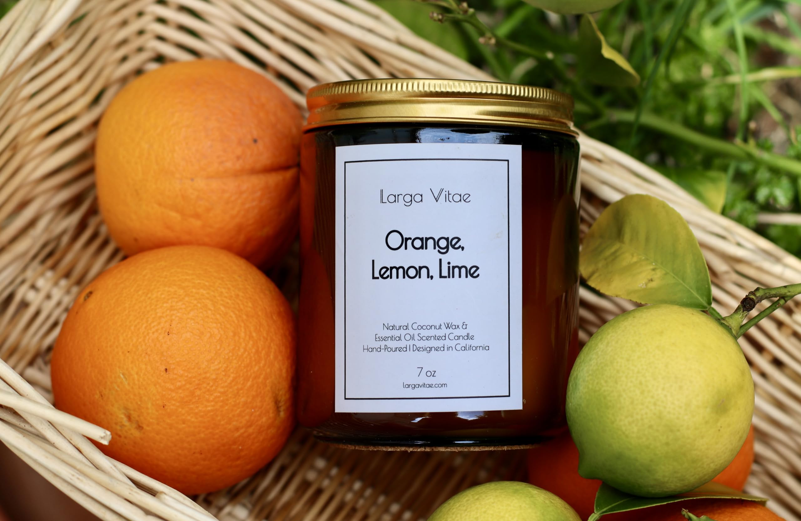 All-Natural Orange, Lemon & Lime Aromatherapy Candle | Vegan, Non-Toxic