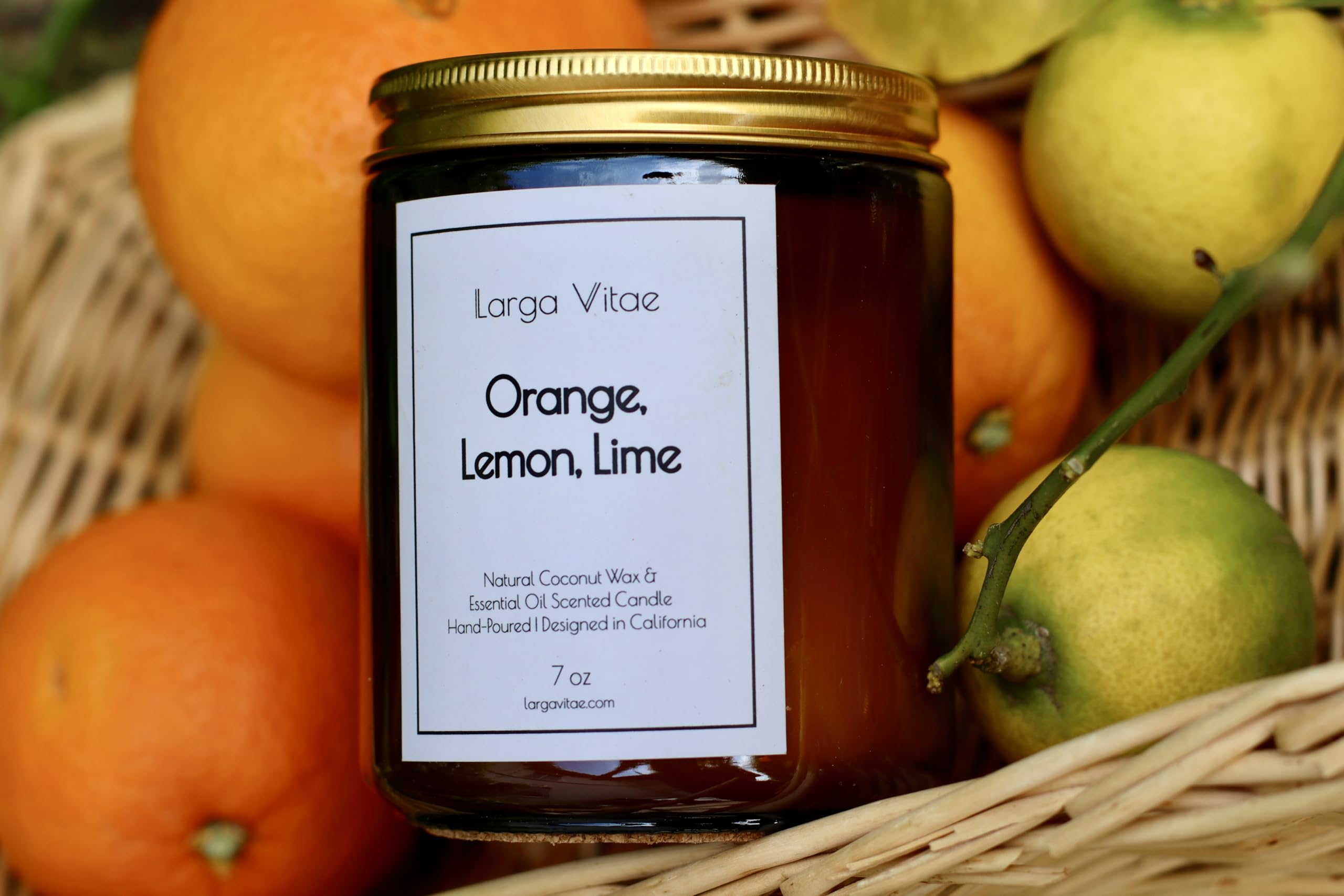 All-Natural Orange, Lemon & Lime Aromatherapy Candle | Vegan, Non-Toxic