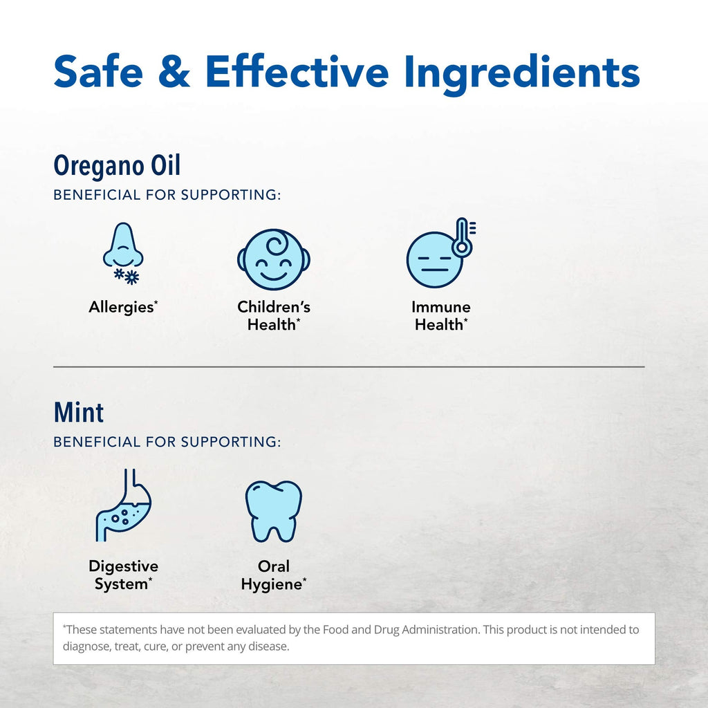 North American Herb & Spice OregaCare Swirl & Swallow Cranberry 8 fl oz – Edible Oregano Oil Mouthwash