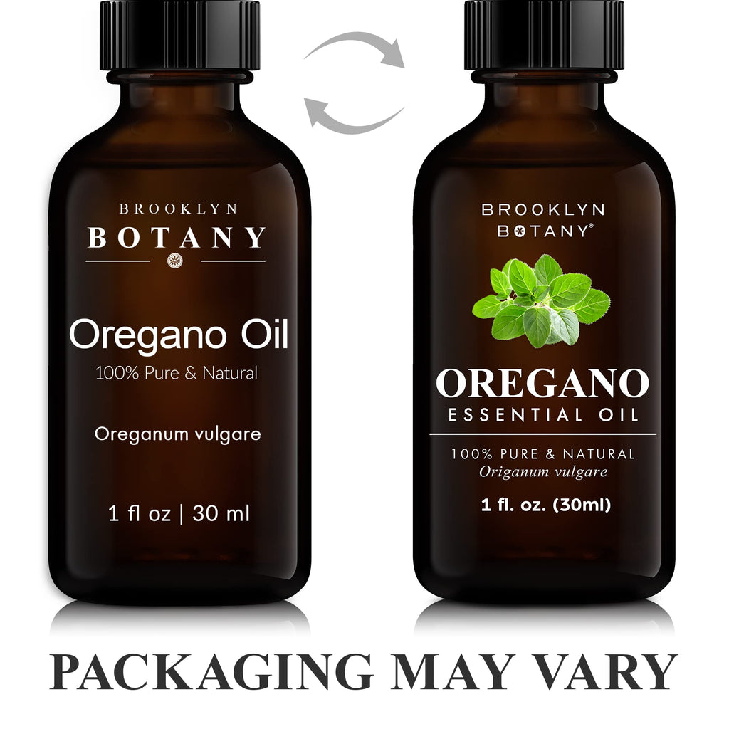 Brooklyn Botany Oregano Essential Oil - 100% Pure & Natural, Premium Grade (1 Fl Oz)