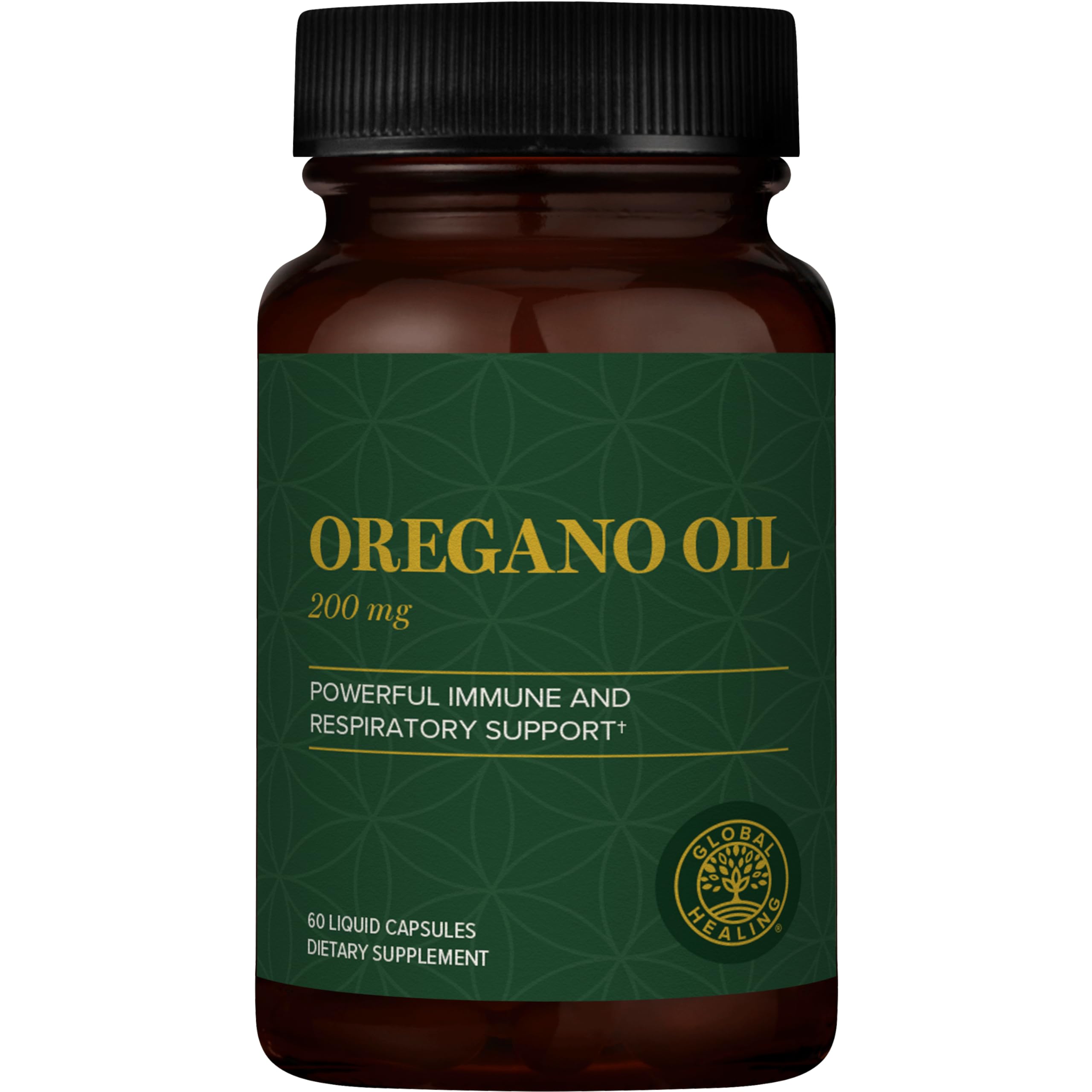 Global Healing Center Oregano Oil Capsules with Organic Ingredients & Cayenne Pepper | Immune Support, Respiratory Health, Digestive Wellness (60 Count)