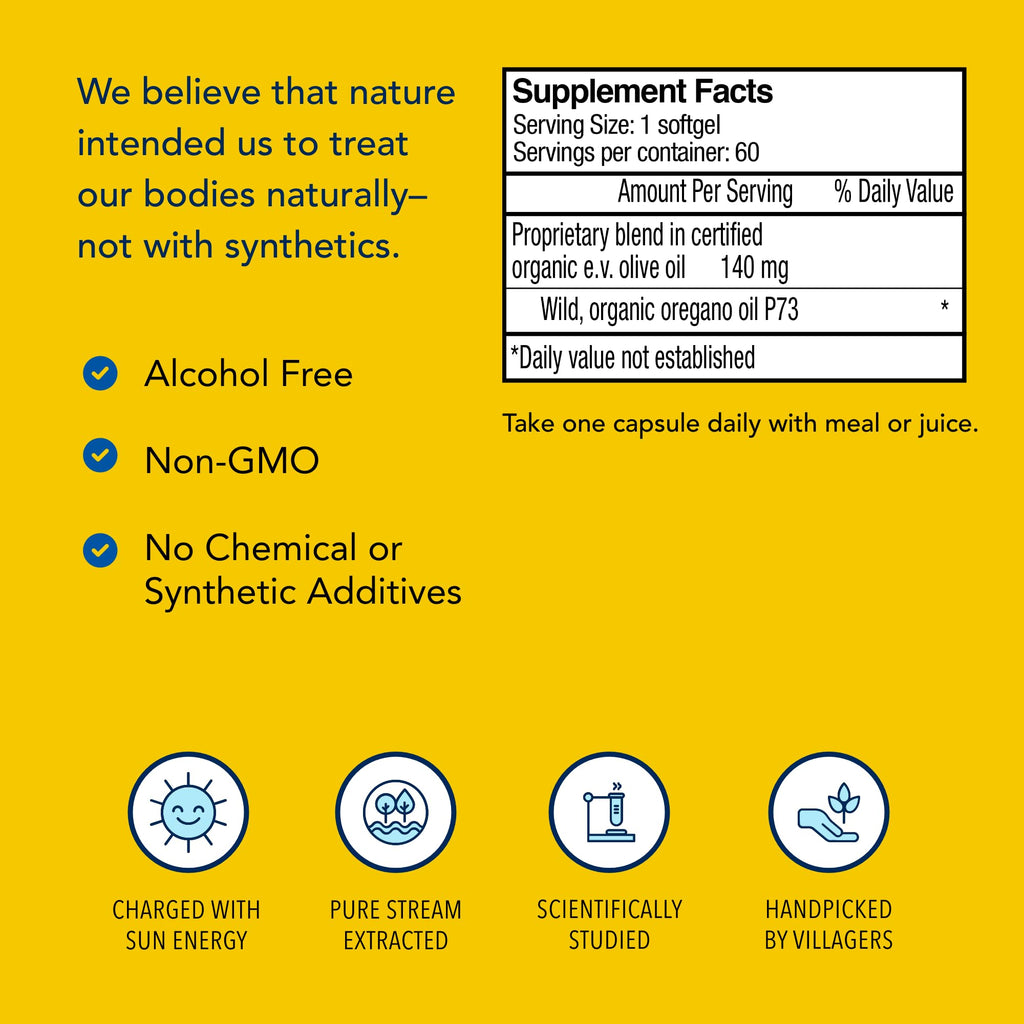 Oreganol P73 Super Strength – Pack of 2, 60 Softgels | Immune Support