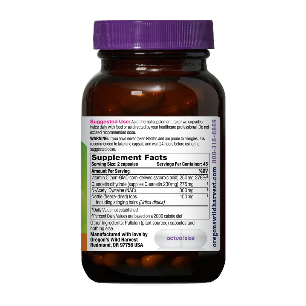 Oregon's Wild Harvest Aller-Aid with Quercetin - 90 Count