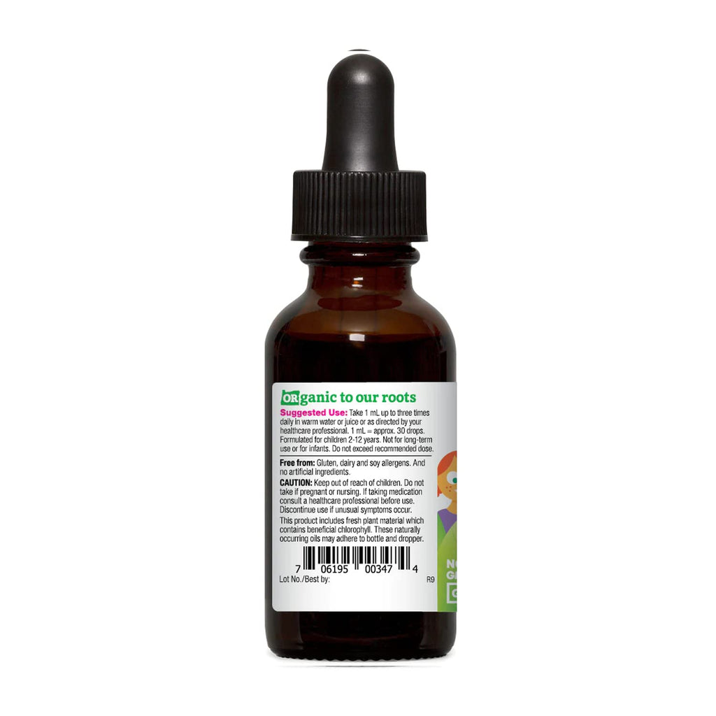 Oregon's Wild Harvest Children's Echinacea Goldenseal Orange Organic Herbal Supplement - 1 fl oz