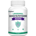 Orgabay Liposomal Quercetin Phytosome 1600 mg - Bromelain 200 mg, Zinc 30 mg, Vitamin C, Turmeric 40 mg | 60 Softgels | Highest Absorption Quercetin Complex