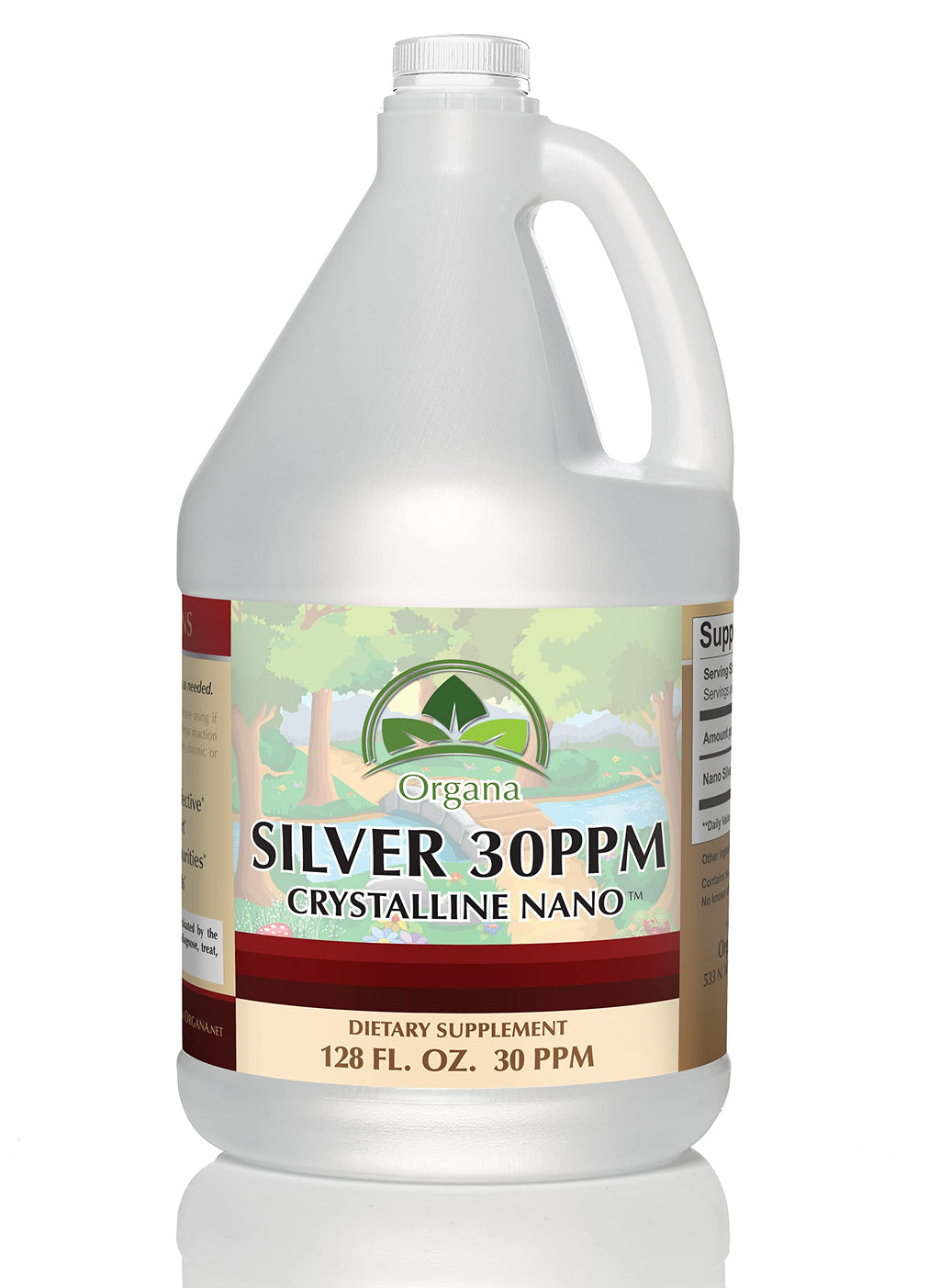 Organa Crystalline Nano Colloidal Silver - Ultra Pure 30 PPM (1 Gallon)