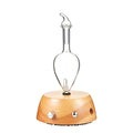 Organic Aromas Elegance Glass Nebulizer Diffuser – Waterless, BPA Free, Auto-Off (Lightwood)