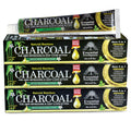 Organic Bamboo Charcoal Toothpaste - 100% Natural Whitening - 3-Pack (6.5 oz each)