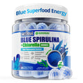 Organic Blue Spirulina Gummies – High Phycocyanin, Chlorella & CoQ10 (60 Ct) – Sugar Free