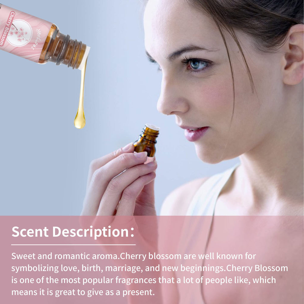 yethious Cherry Blossom Essential Oil – Pure Cherry Blossom Oil for Diffuser & Aromatherapy (10ML)