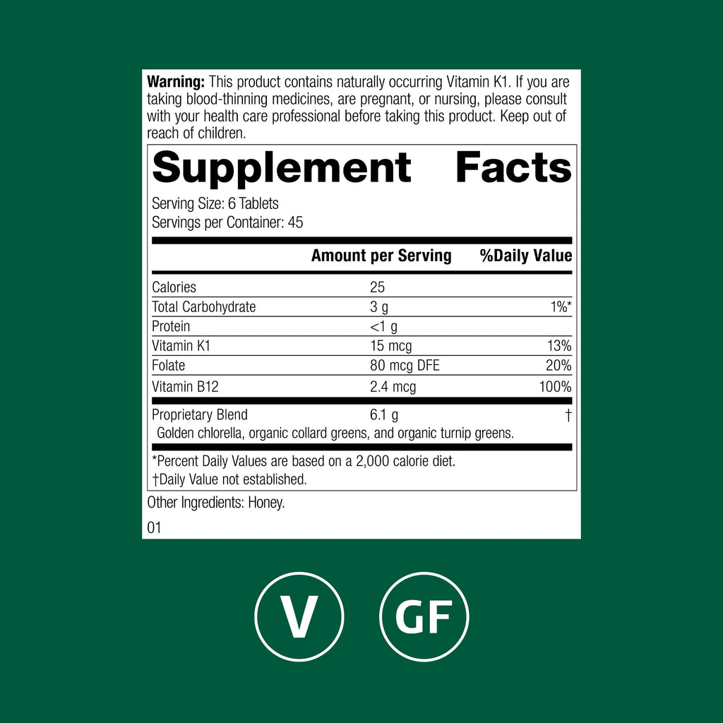 Standard Process Whole Food Folate – Natural Bioactive Folate (B9) & B12, 270 Tablets