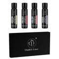 Organic Edible Massage Oil Set – 4 Travel-Size Bottles in Gift Box (Fractionated Coconut Oil)
