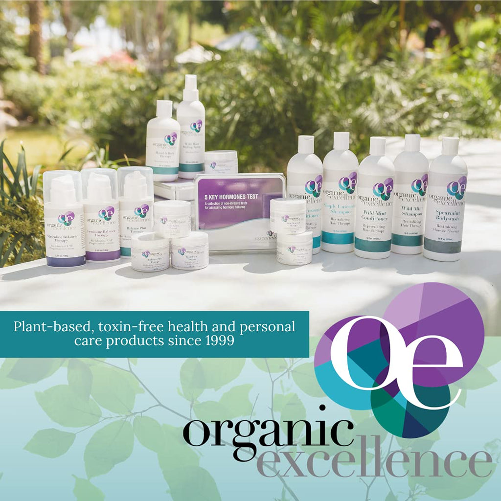 Organic Excellence Balance Plus Therapy – USP Bioidentical Organic Progesterone Cream with Phytoestrogens | Menopause Hormone Balance, 3.3 fl oz
