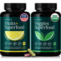 Etta Vita 100% Organic Fruits & Veggies, 180 Capsules – Vegan, Non-GMO, Made in USA