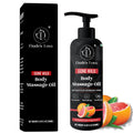 Organic Grapefruit Full Edible Body Massage Oil – Refreshing, Calming, 8.45 Fl Oz | No Stain & Non-Sticky