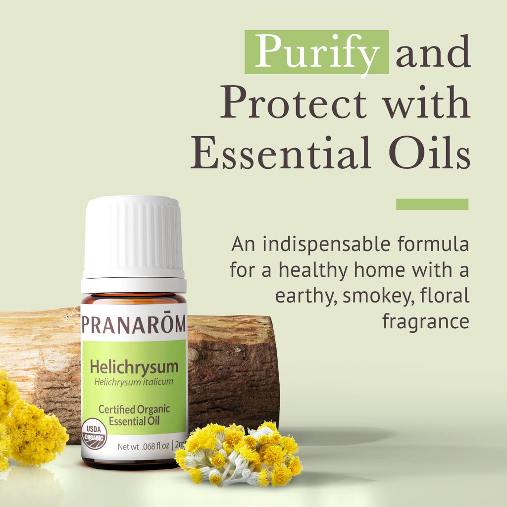 Pranarom Helichrysum Essential Oil 2ml – USDA Organic, Pure Therapeutic Grade