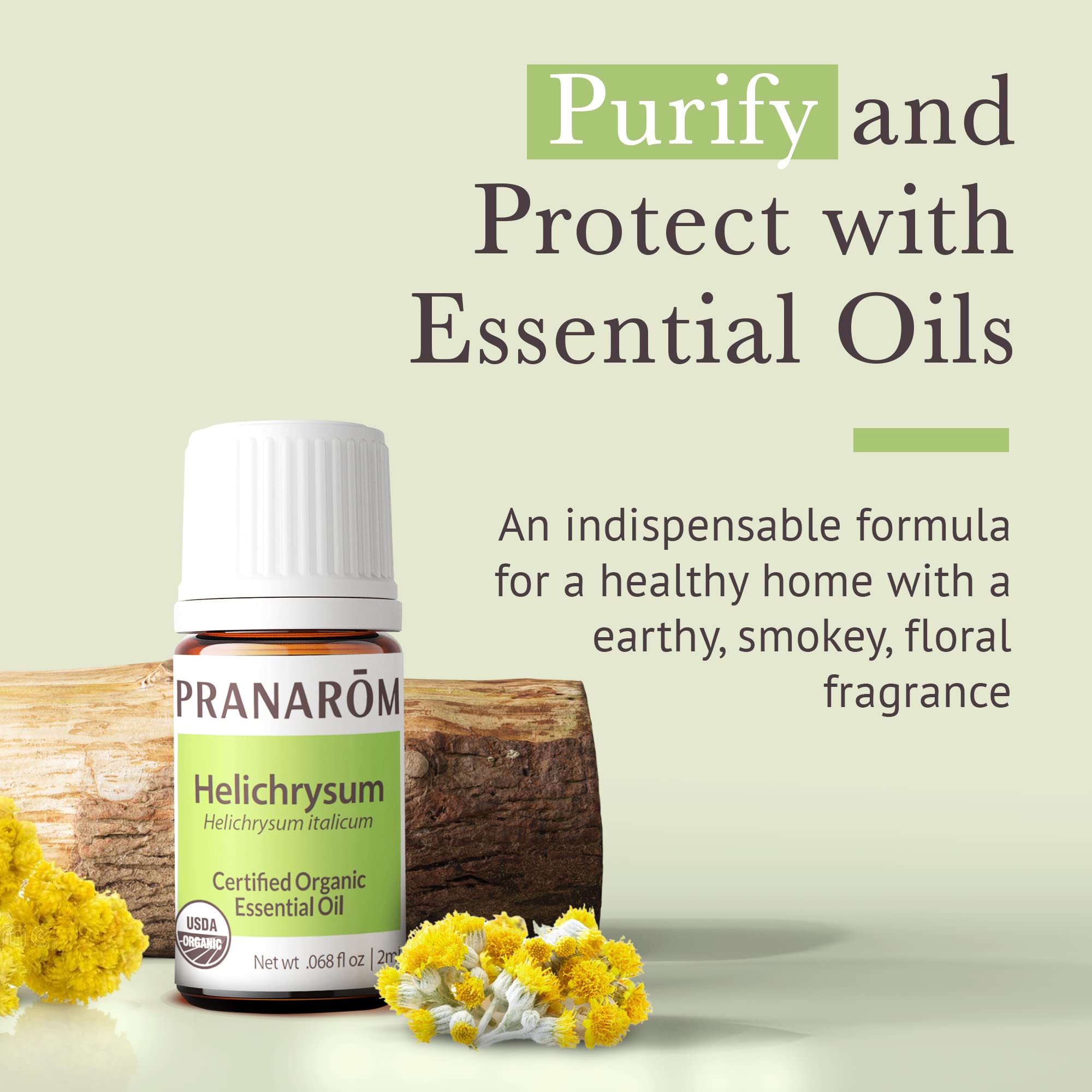 Pranarom Helichrysum Essential Oil 2ml – USDA Organic, Pure Therapeutic Grade