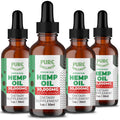 Organic Hemp Seed Oil (4 Oz) Peppermint, High Potency 30,000 mg | Non-GMO, Vegan