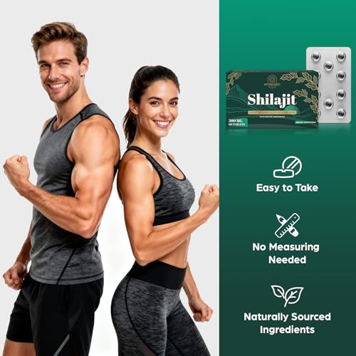 30,000 MG Shilajit Tablets – Himalayan Organic, 60 Count | Fulvic Acid & 85+ Minerals | Lab Tested