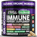 Organic Immune Support with PAU D'Arco, Garlic, Cayenne Pepper, Oregano, Ginger & More | Clean Nutra
