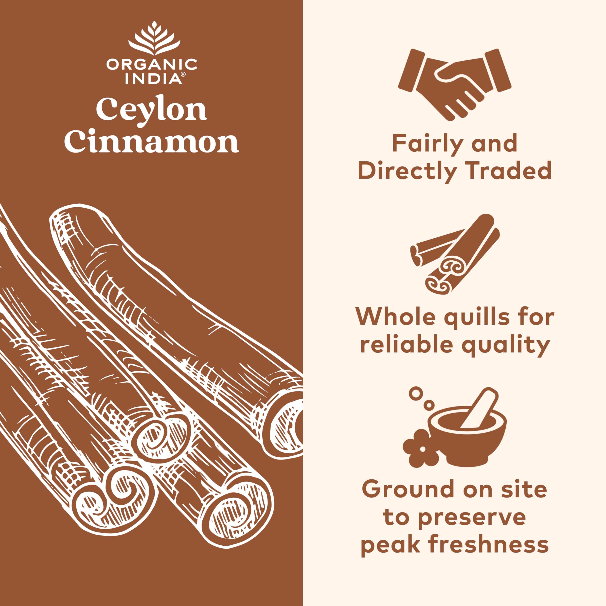 Organic India Ceylon Cinnamon Supplement | Cinnamon Capsules
