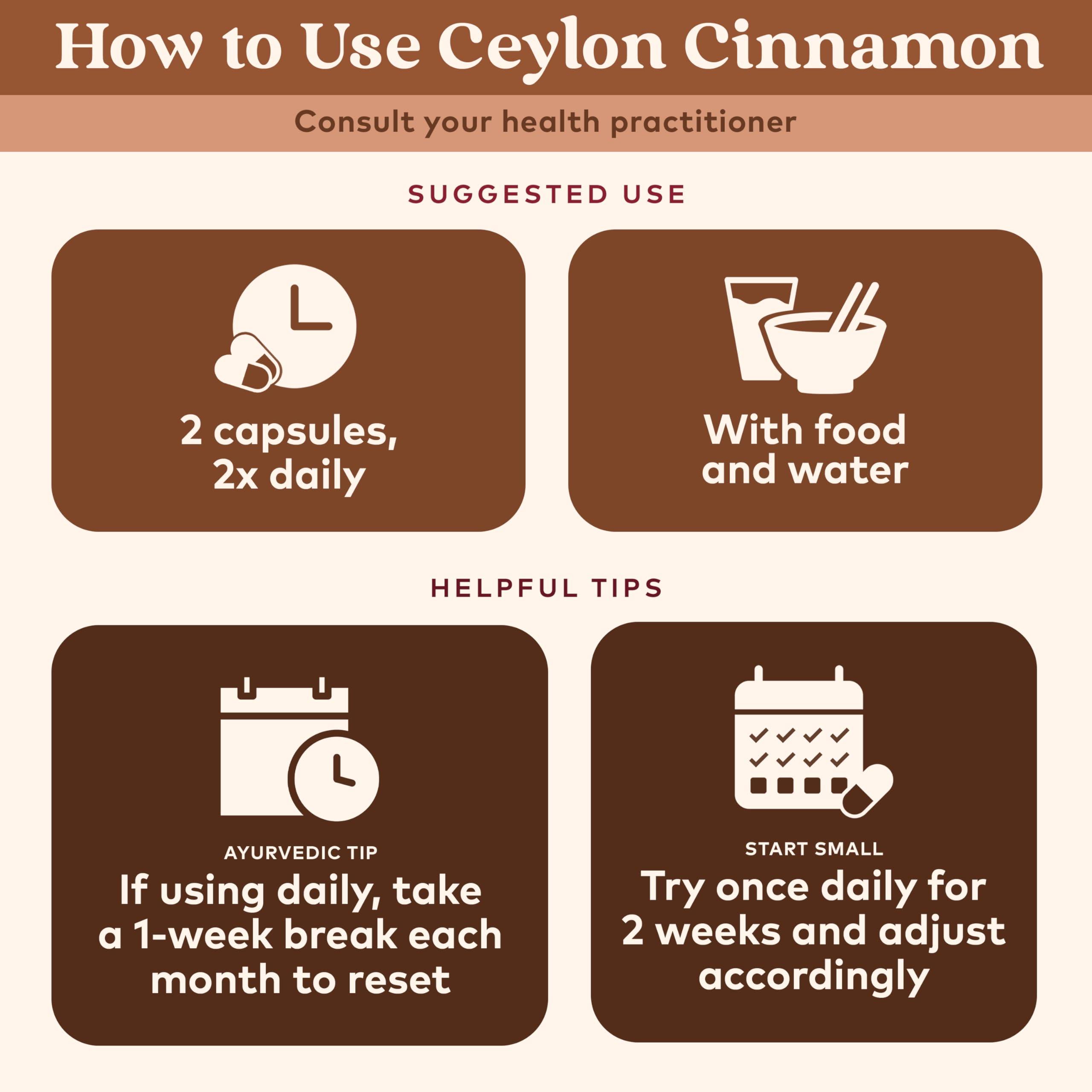 Organic India Ceylon Cinnamon Supplement | Cinnamon Capsules