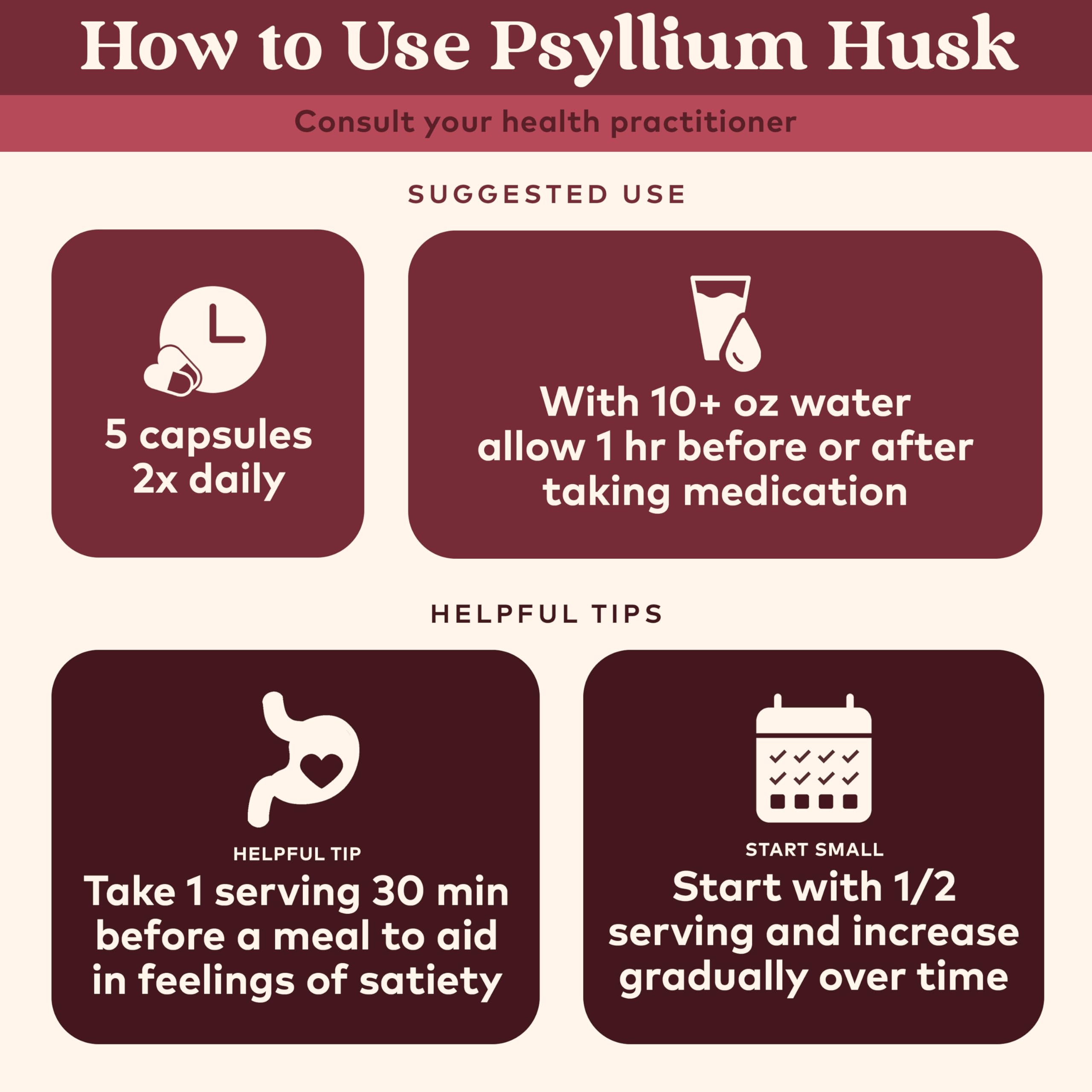 ORGANIC INDIA Psyllium Husk Capsules - Fiber Supplement | Vegan, Gluten-Free, USDA Organic
