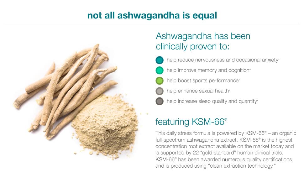 Organic KSM-66 Ashwagandha – 150 Vegetarian Capsules | 1000mg per Daily Serving | Stress Support