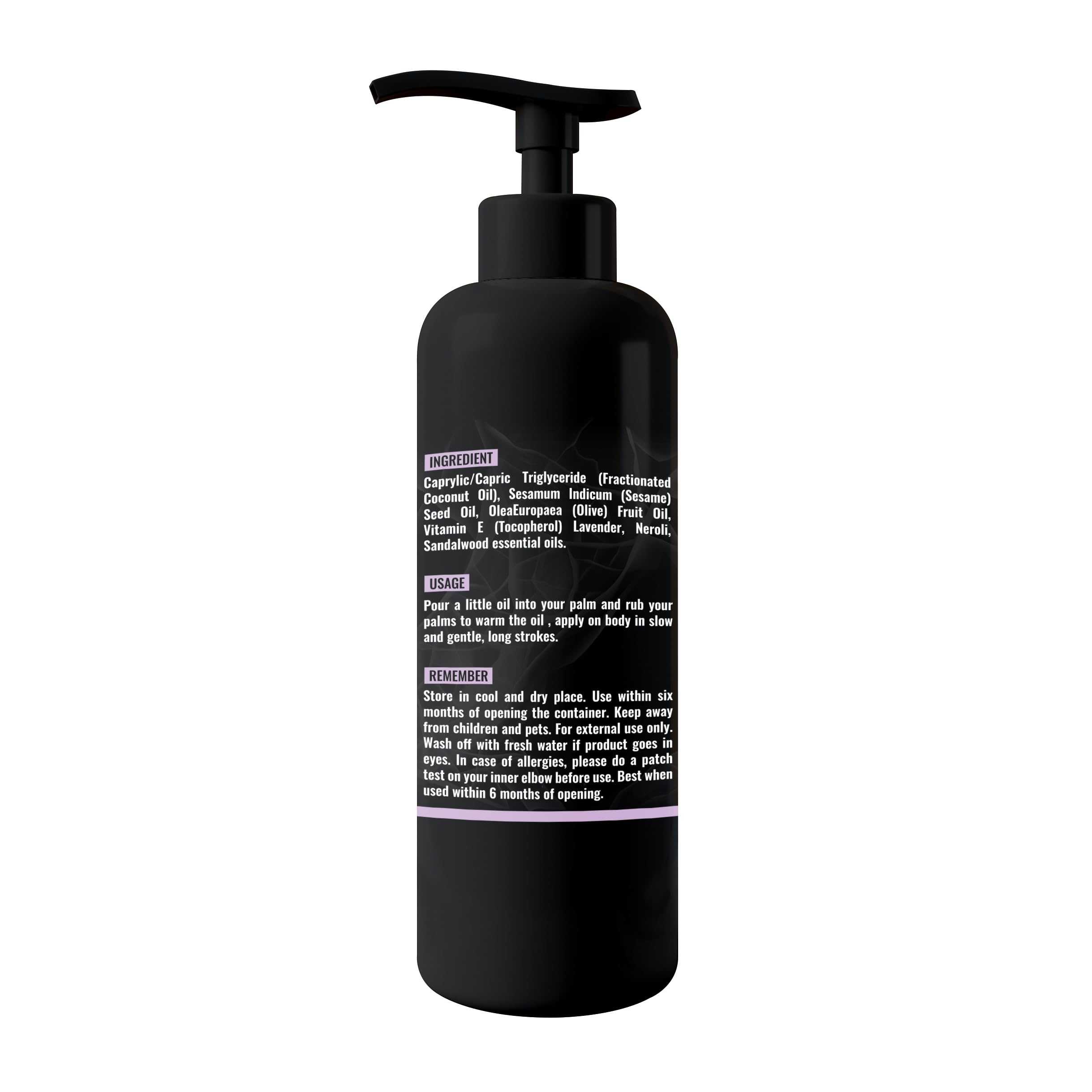 Organic Lavender & Orange Blossom Massage Oil – Calming, Non-Sticky | 8.45 oz