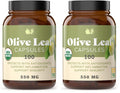Complete Natural Products Organic Olive Leaf Capsules - 550mg, 100 Count, 1100mg per Serving (Pack of 2)