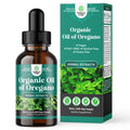 Organic Oregano Oil Drops - Super Concentrated Carvacrol 60% for Digestion & Immune Support - 30 mL