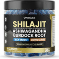 Vitamax Organic Shilajit Gummies with Sea Moss & Ashwagandha – 105+ Minerals, 60 Count