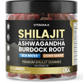 Organic Shilajit Gummies with Sea Moss & Ashwagandha – Watermelon Flavor, 60ct – Vegan, Non-GMO, Made in USA