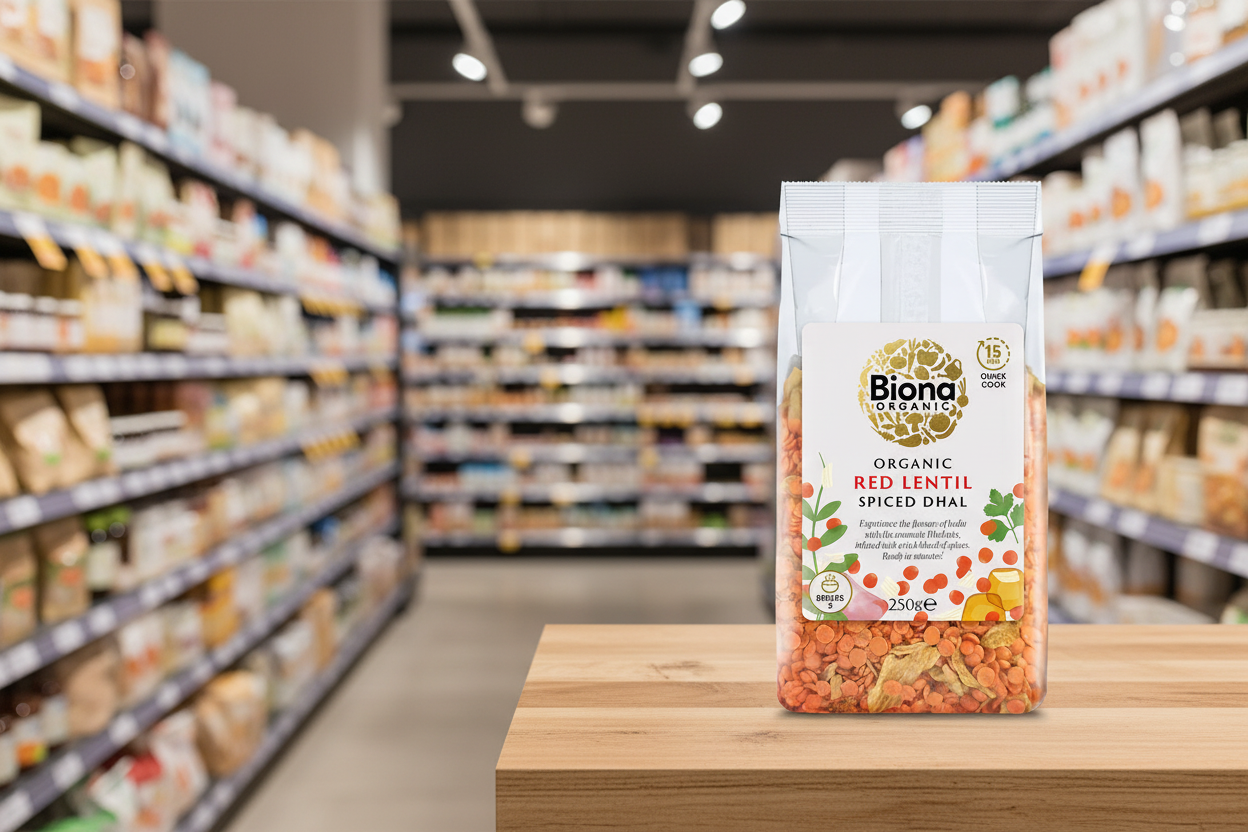 Biona Org Spiced Red Lentil Dhal - 250g