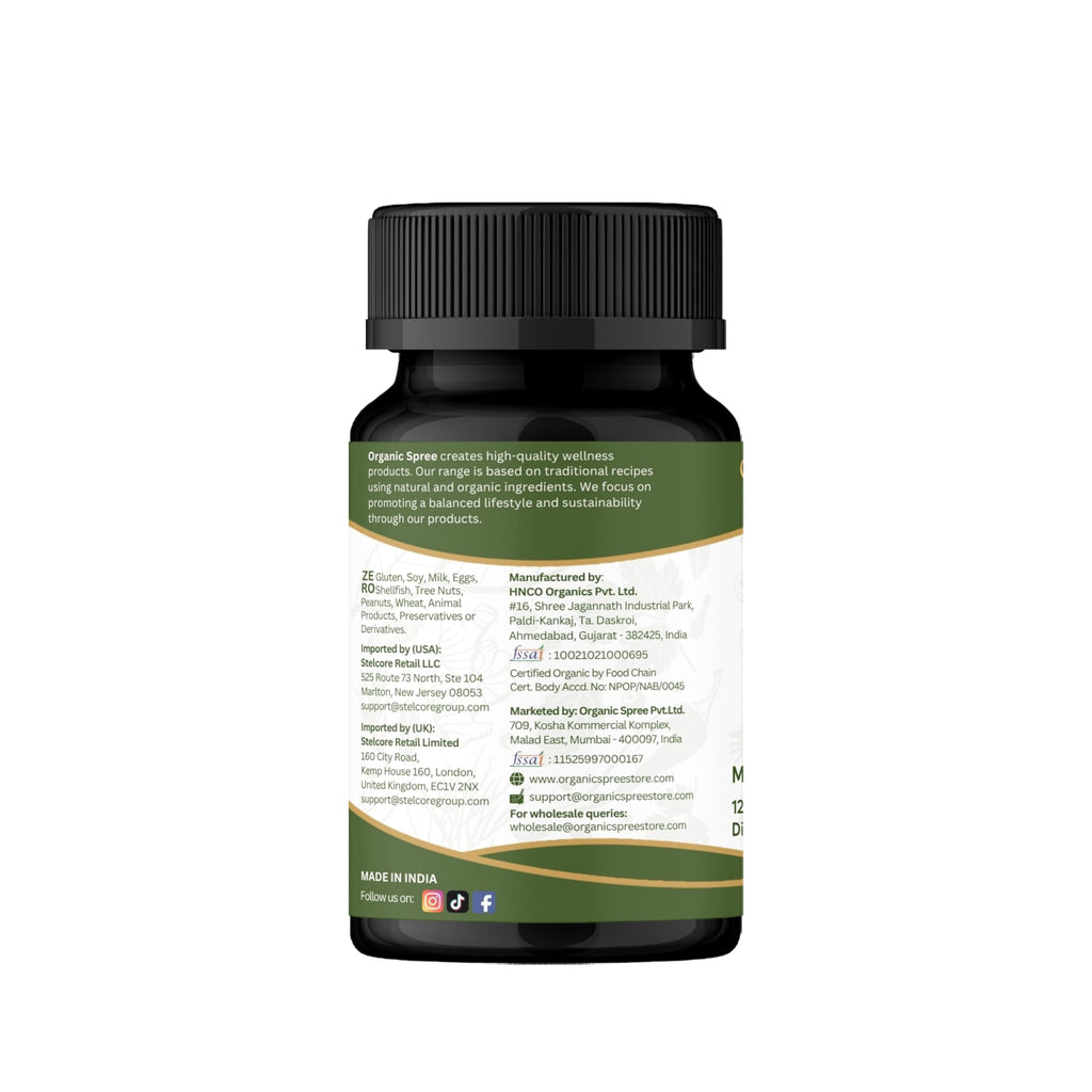 Organic Spree Alfalfa 120 Tablets | Medicago Sativa | USDA Organic | Pack of 3